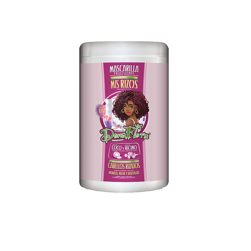 Dona flora mascarilla cabellos rizados mis rizos 1000ml