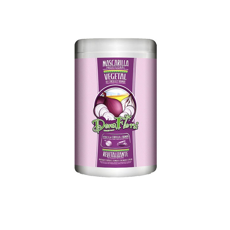 dona flora mascarilla profesional vegetal de cebolla y bambú 1000ml