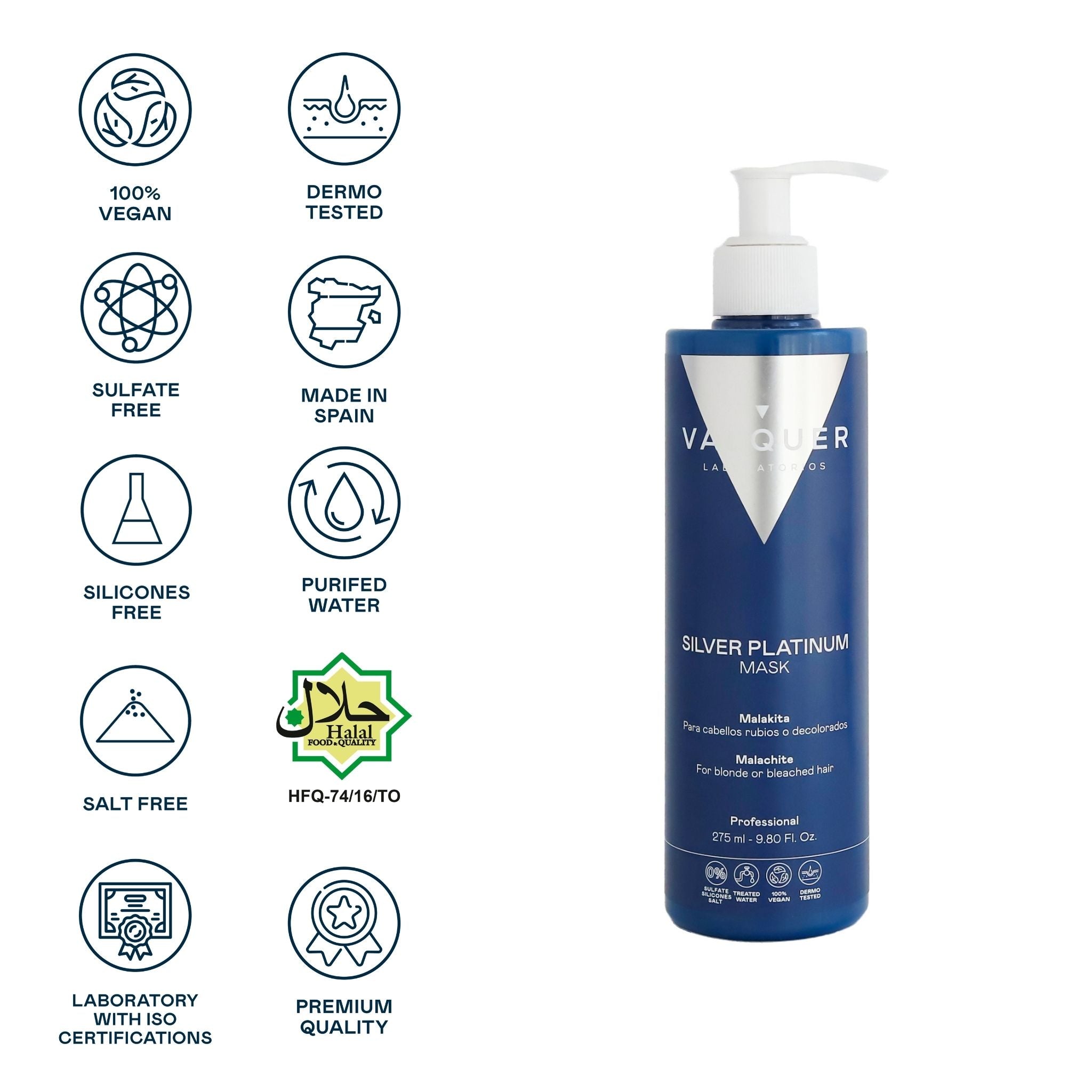 Mascarilla capilar Silver Platinum - 275 ml