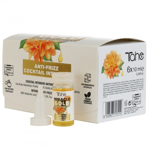 Tahe miracle gold cocktail intensivo anti frizz 6x10ml