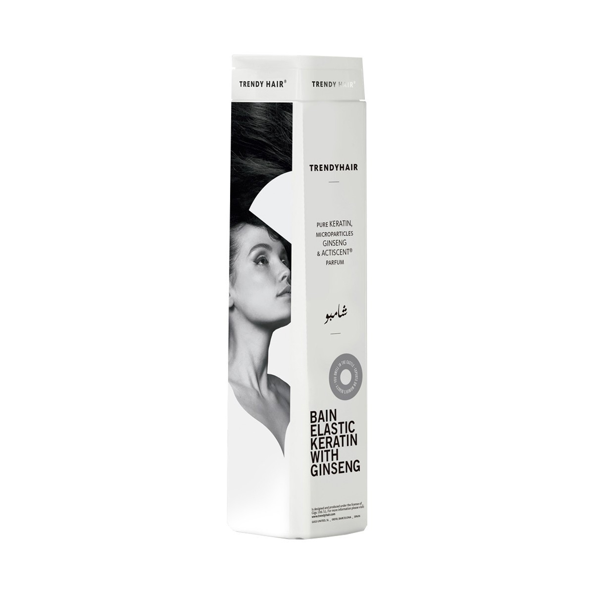 Trendy hair Bain elastic keratin champú 300/1000ml