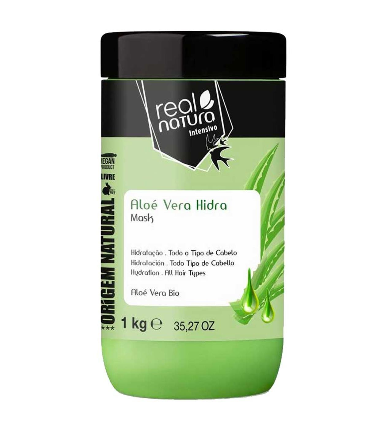 Real natura mascarilla hidratante aloe vera hidra mask 1Kg