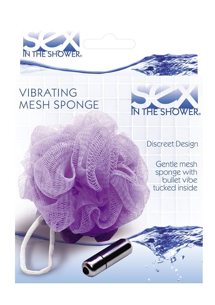 Esponja de malla para baño Vibradora