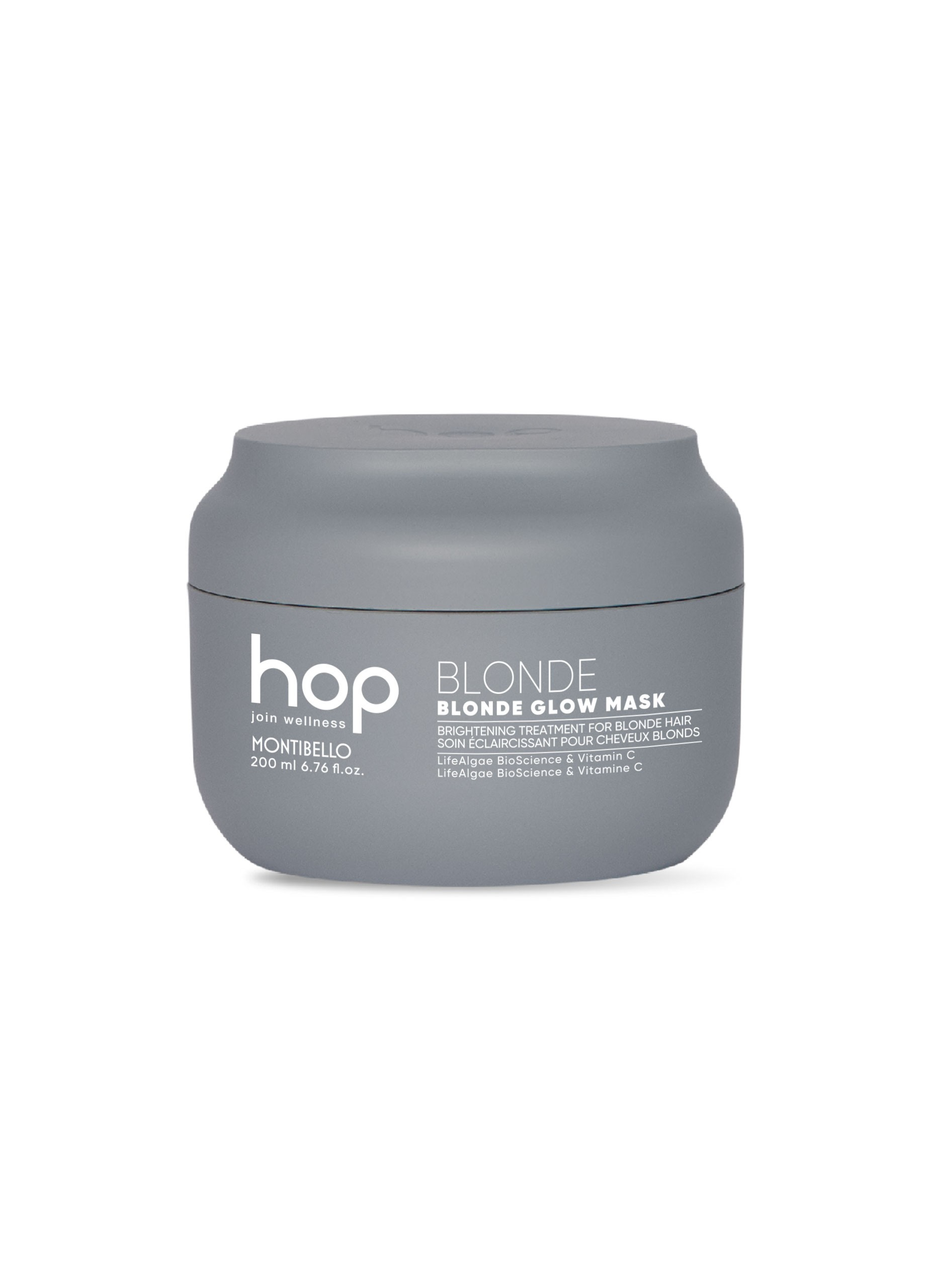 Montibello hop join wellness mascarilla iluminadora cabellos rubios 200/ 500ml