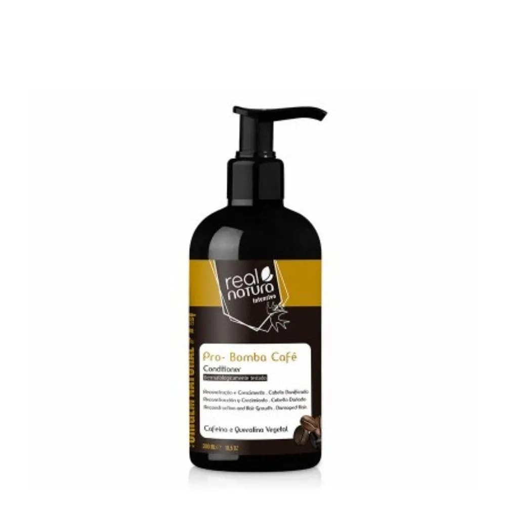 Real natura pro bomba café acondicionador dermatológicamente testado 300ml
