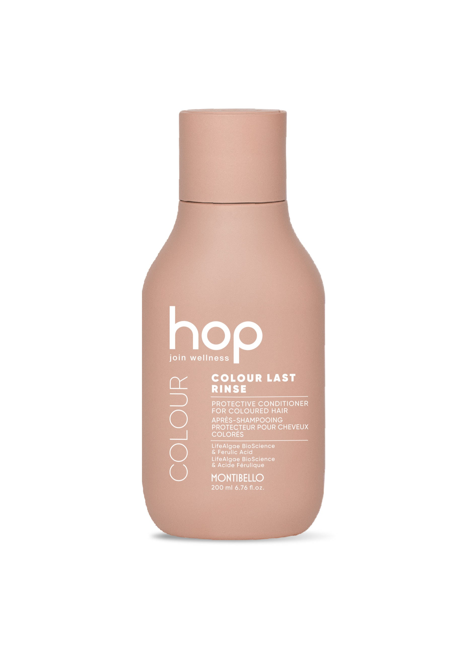 montibello hop join wellness colour last rinse acondicionador protector del color 200ml