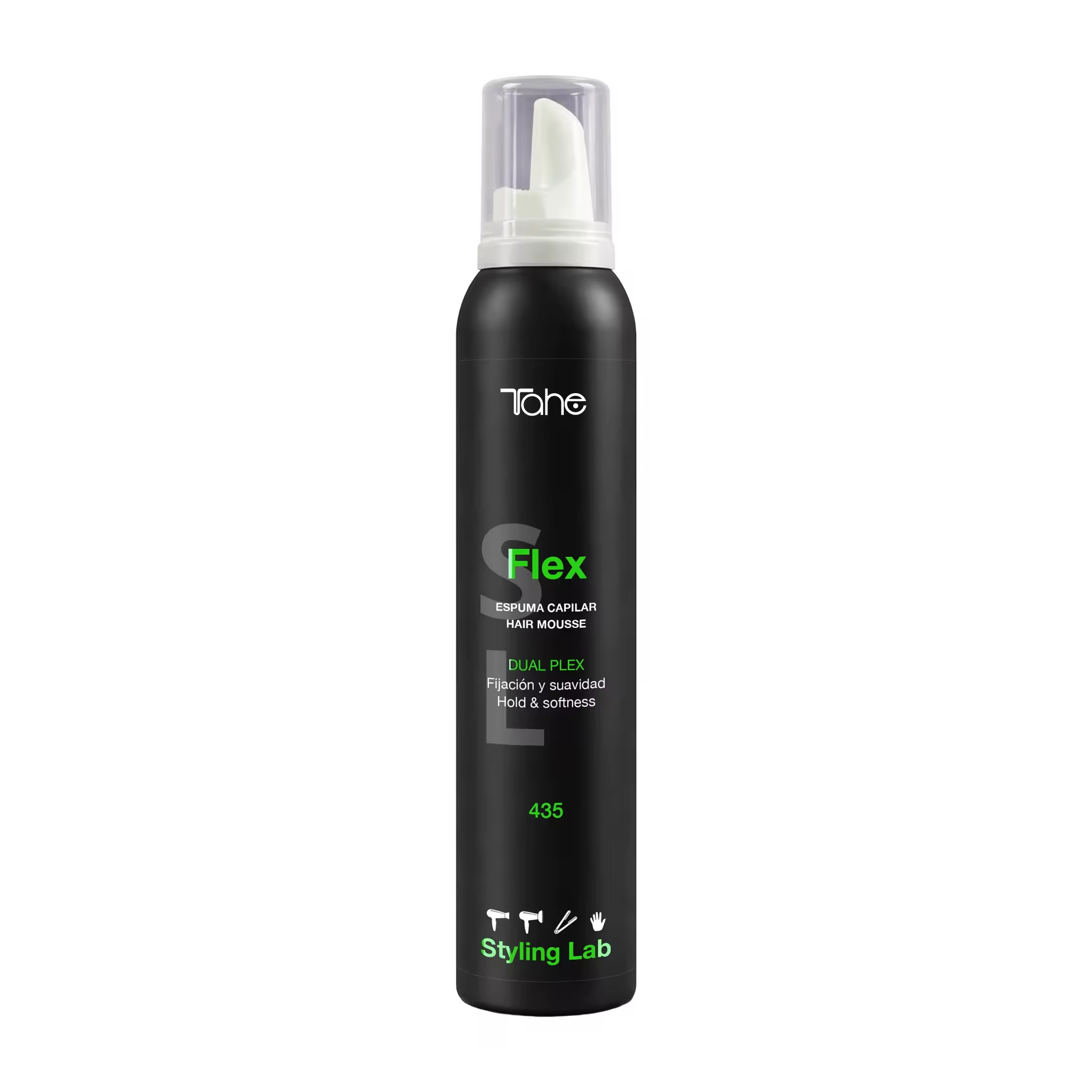 Tahe styling dual plex flex espuma capilar suave 200ml