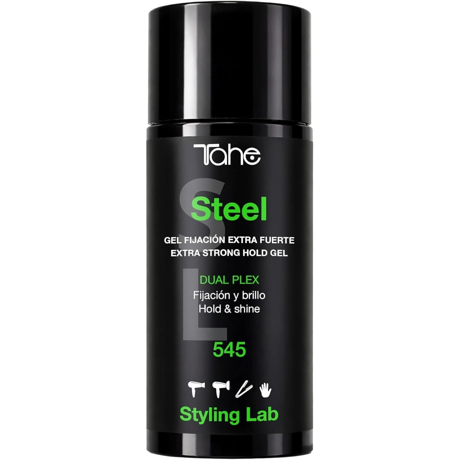 Tahe styling lab dual plex steel gel de fijacion extra fuerte 545, 100ml