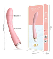 vibrador lilo masajeador de clítoris con textura clásica rosa