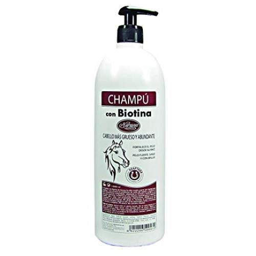 champú de caballo  con biotina 1000ml - peluofertas 