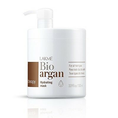 K.Therapy Bio Argan Mascarilla Hidratante  Lakme 1000 ml - peluofertas 